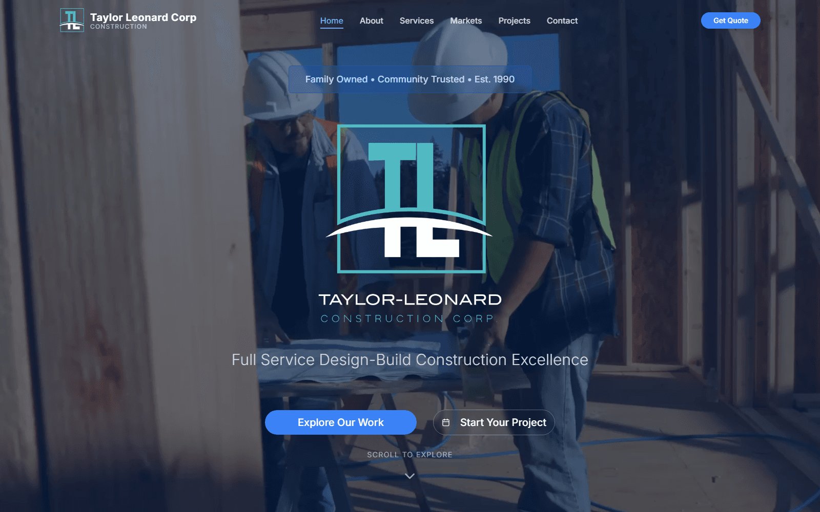TL Corp website homepage